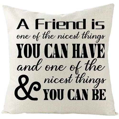 Image of Chenlane Linen Pillow Covers Holiday Cushion Individual Sweet Home, Black And White Geometric Zipper Private Customisation 45x45 cm, 1Pcs