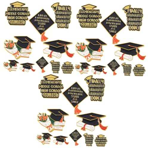 Broche de graduation de qualité supérieure en alliage fin pour décoration de diplômé