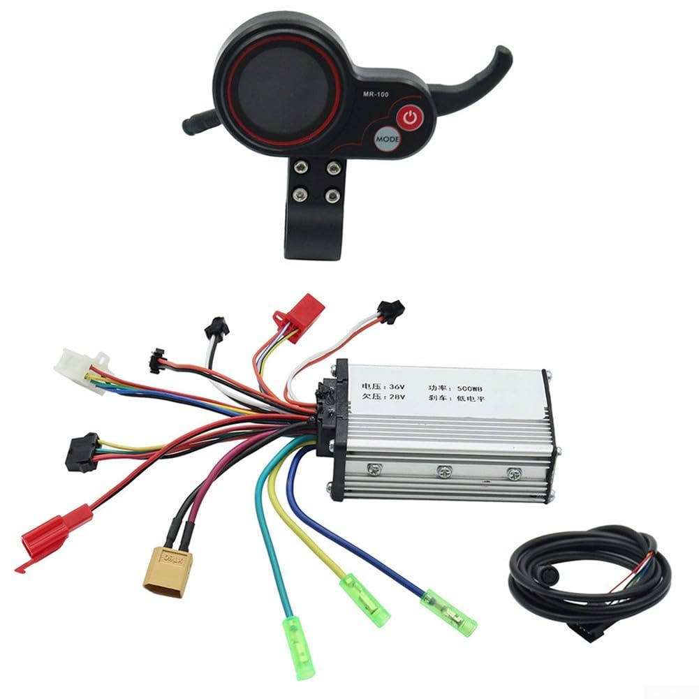 Zoegneer Kit de contrôleur MR-100 avec écran LCD 36 V 48 V pour trottinette électrique pour KUGOO (48 V)