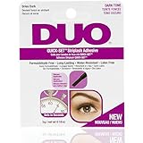 DUO Quick-Set Eyelash Glue Dark Tone – Waterproof Lash Adhesive for False Lashes, Long-Lasting, Fast-Drying Duo Lash Glue, 0.18 oz, 2-Pack