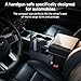 Vehicle Gun Safe for Handgun with Fingerprint, Keypad, Key, Biometric Car Gun Safe for Pickup, SUV, Truck, Large Sedan and Hatchback, Quick Access Auto Pop-Up Pistol Safe for Nightstand Beside