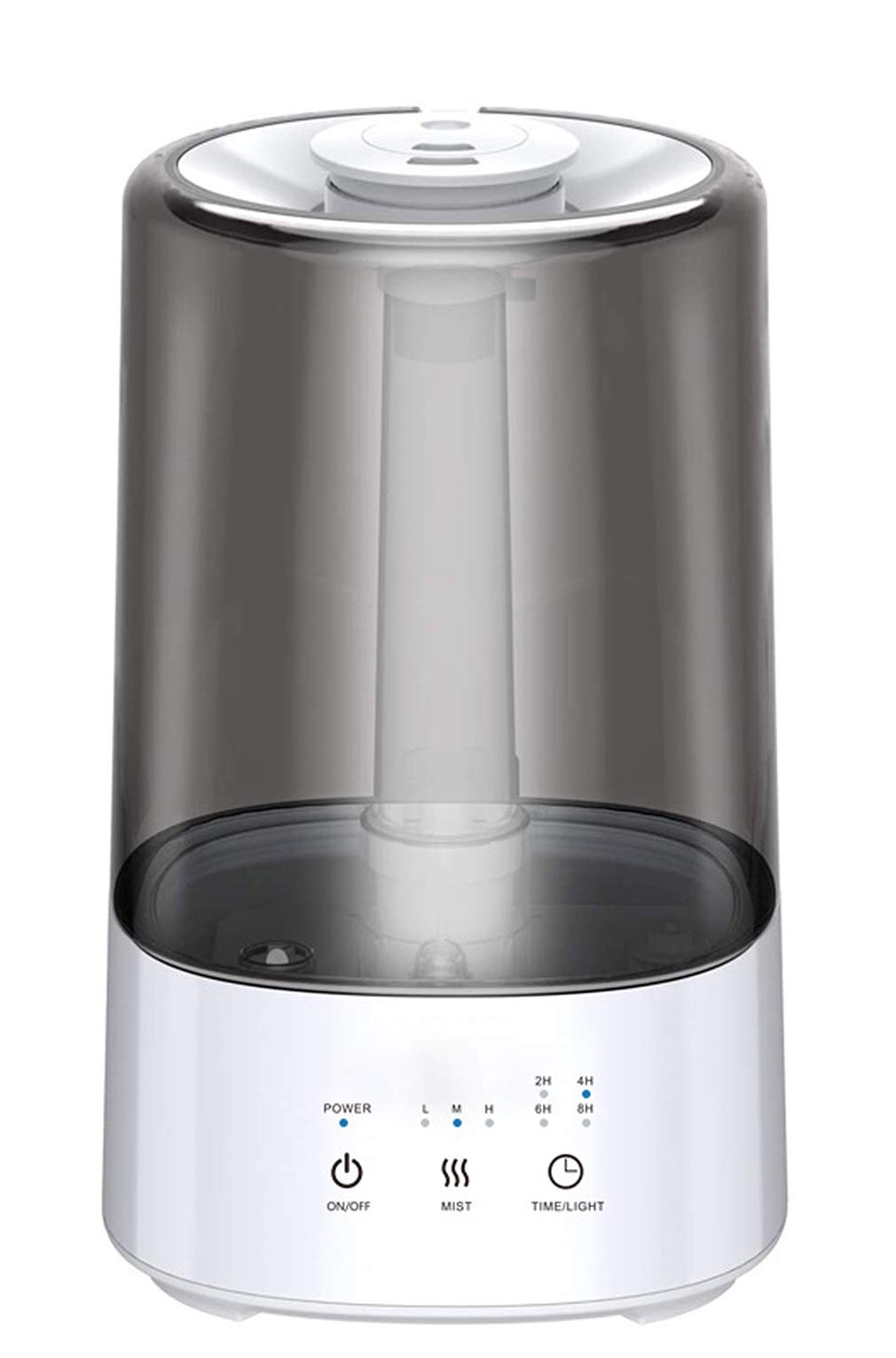 ZKHD Humidificador 3.5L, Niebla fría, humidificador ultrasónico, difusor de Aroma, humidificador de Aire, Relleno Superior, Apagado automático, Salida Ajustable