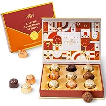 BONNIE AND POP Gift Box, Gourmet Chocolate Basket Alternative, Edible Greeting Card Thinking of You for Women, Men, Friends, Coworkers, Sweet Surprise Idea, 9 Individually Wrapped Chocolates