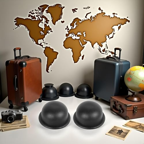 Image of Black 1Pair Replacement Plastic Stud Luggage Feet Pads, Luggage Replacement Parts for Luggage Bags Suitcase Stand Feet Luggage and Travel Gear Luggage and Travel Gear Travel Accessories