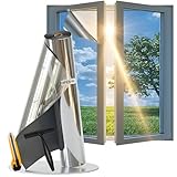 Dzmelzu Film Fenetre Anti Regard Film Anti Chaleur et UV Bon Effet Miroir sans Tain Solaire Fenetre avec Kit Protection de La Vie Privée Film Occultant Fenêtre (Argenté (Pas de Adhésif, 40X200(cm))