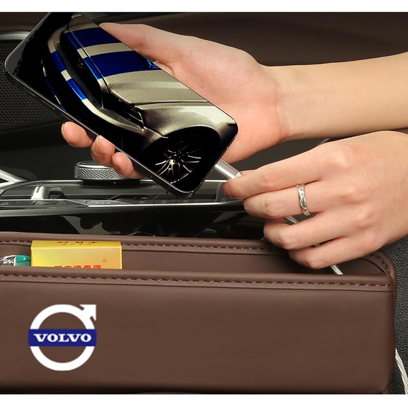 voor Volvo S40 S60 S70 S80 S90-autostoel-organizer, auto-voorstoel zij-opbergorganisator, auto-interieuraccessoires,D-Two