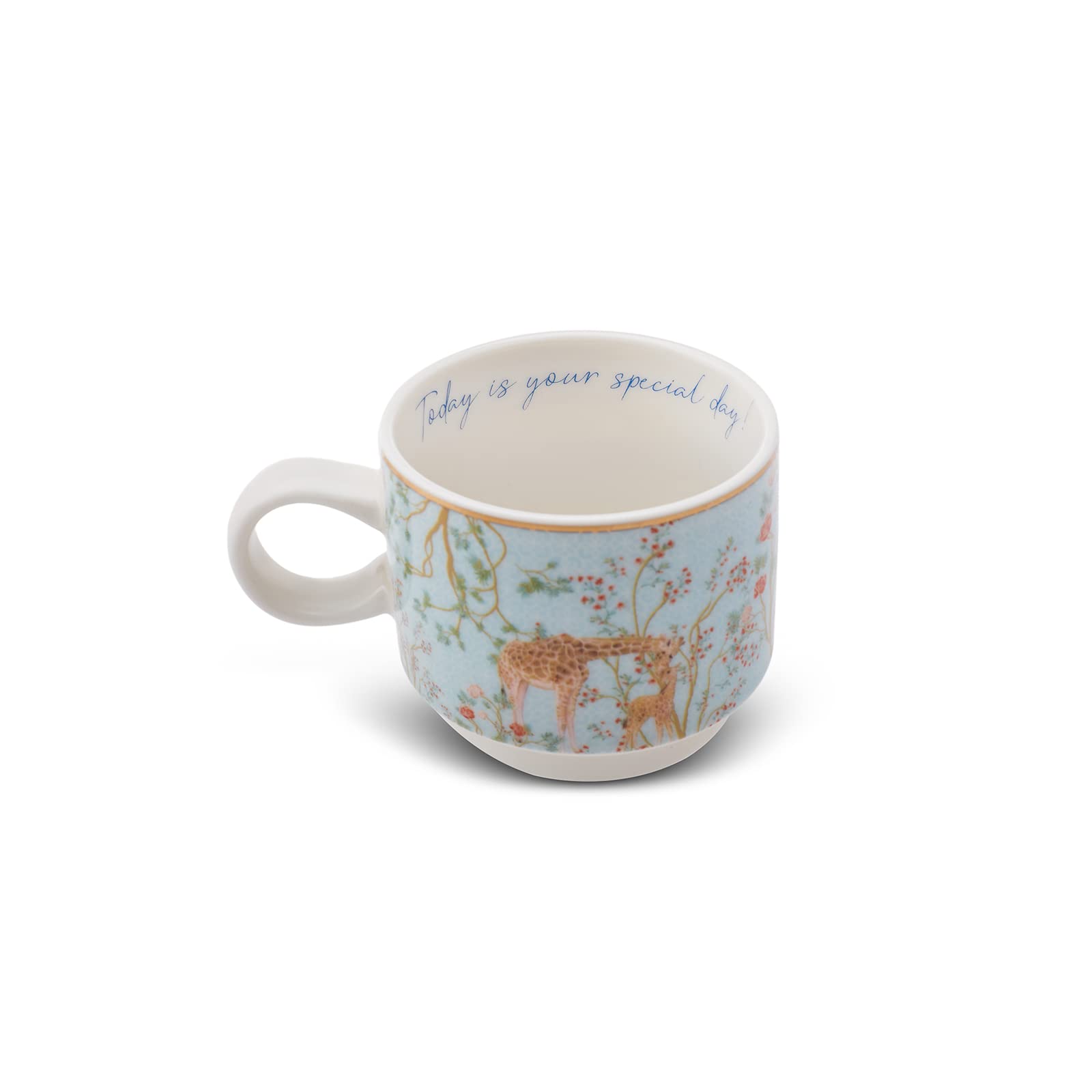KARACA LAVİNYA 4'LÜ STANDLI MUG/ÇAY FİNCANI