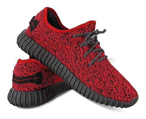 Kit 2 Tenis Corrida Yzi Urbano + Relógio - Preto/Vermelho - 41