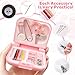 3 Pcs Mini Travel Emergency Sewing Kit – Portable Plastic Box Set with Threads,Needles,Scissors & Threader,Beginner-Friendly for Adults,Women,Mom,Traveler (Pink,Blue,Fuchsia)