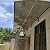 Door Canopy Outdoor Waterproof Roofing Canopies Light-Transmitting Sunscreen for Window, Porch, Back Door Champagne Aluminium Alloy Bracket + Brown Polycarbonate Plate