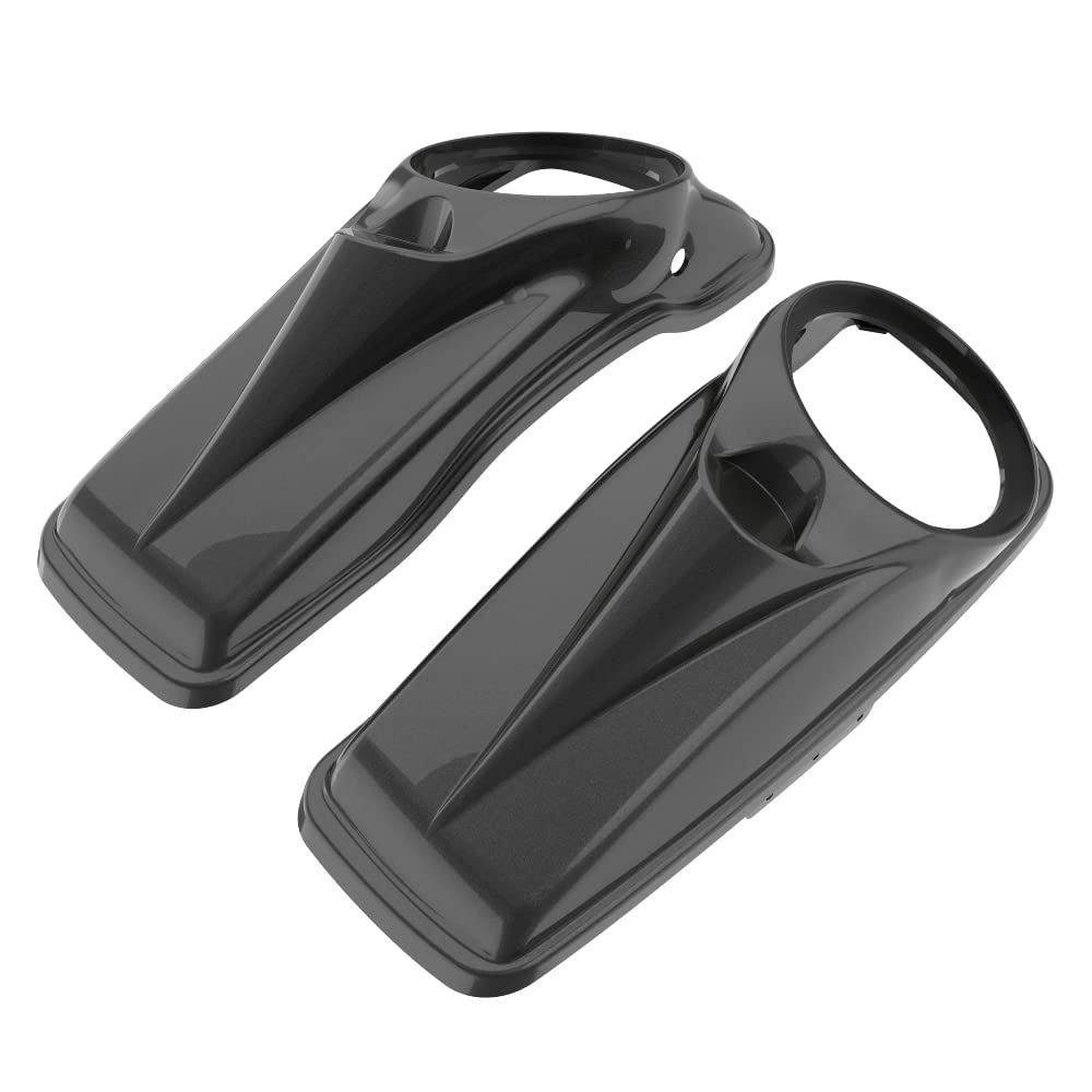 Moto Onfire Gray Haze Harley Harley 8'' Saddlebag Speaker Lids Covers Fit for Harley Touring Road Glide Street Glide Special Road King 2014 15 16 17 18 19 20 21 22 2023