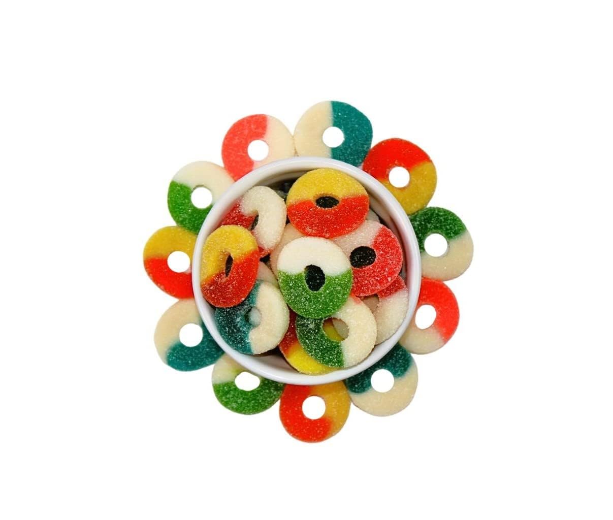 4 lb Bulk Mixed Gummy Candy Rings – Sweet, Fruity, Chewy Candy for Parties, Baking, Candy Buffets & Snacking