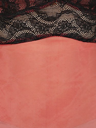 Image of Clovia Women's Sheer Babydoll with Lacy Cups