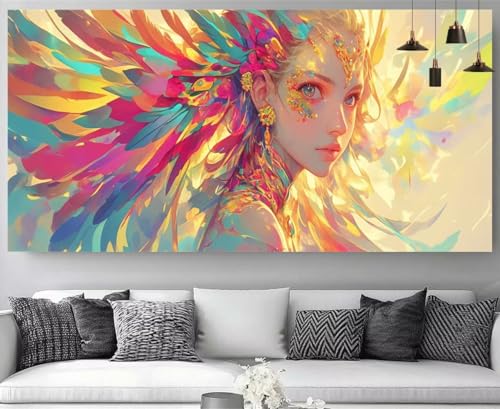 Kit complet diamond painting coloré grand format broderie diamant 5D
