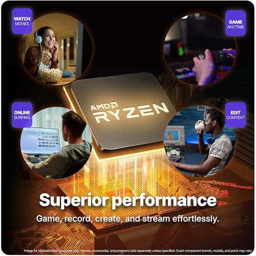Image of SAAV Elite Prebuilt Gaming PC Bundle Desktop Tower