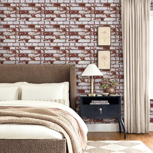 Paneles de pared de ladrillo sintético 3D para renovar el salón modernos azulejos autoadhesivos 8