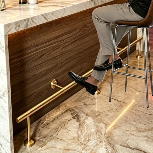 Repose-pieds de bar en or brossé : sublimez l'expérience et le confort de vos invités