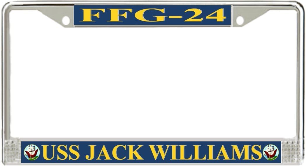 MilitaryBest USS Jack Williams FFG-24 License Plate Frame
