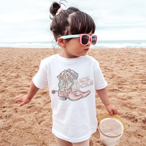 Kick Rocks Cowboy Toddler Shirt - Cute Sarcastic Cowgirl Boots Tee - Funny Western Aesthetic Shirts - Girls Toddler Youth Kids Clothing4