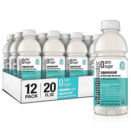 Vitamin Water ZERO Sugar Squeezed Lemonade 20 Fl Oz Bottles