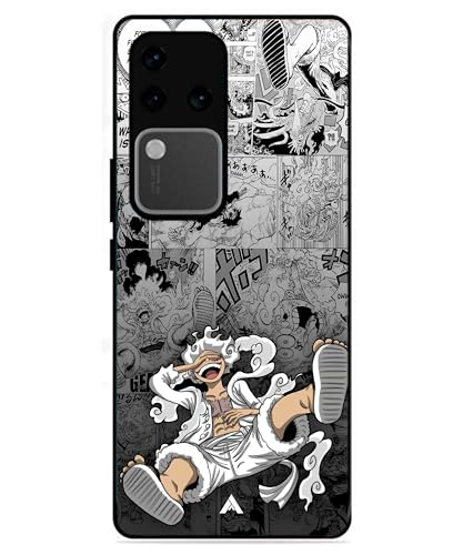Image of Premium Anime 2 Case for Vivo v30 Pro (Glossy Finish) Soft-Touch Metal TPU Back Cover, Shockproof, Designer, Aesthetic Mobile Phone Case