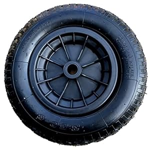 SYTZTOOLS ZWART PNEUMATISCHE WIELBARROW/LANCERING TROLLEY WIEL 3.50/4.00-8 20MM BORE