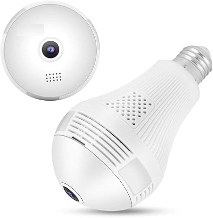 CAMERA DEKHO Smart Bulb Security Camera Full HD 1080P Wireless Wi-Fi IP Camera 2MP 360 Degree Panoramic Home_71_069
