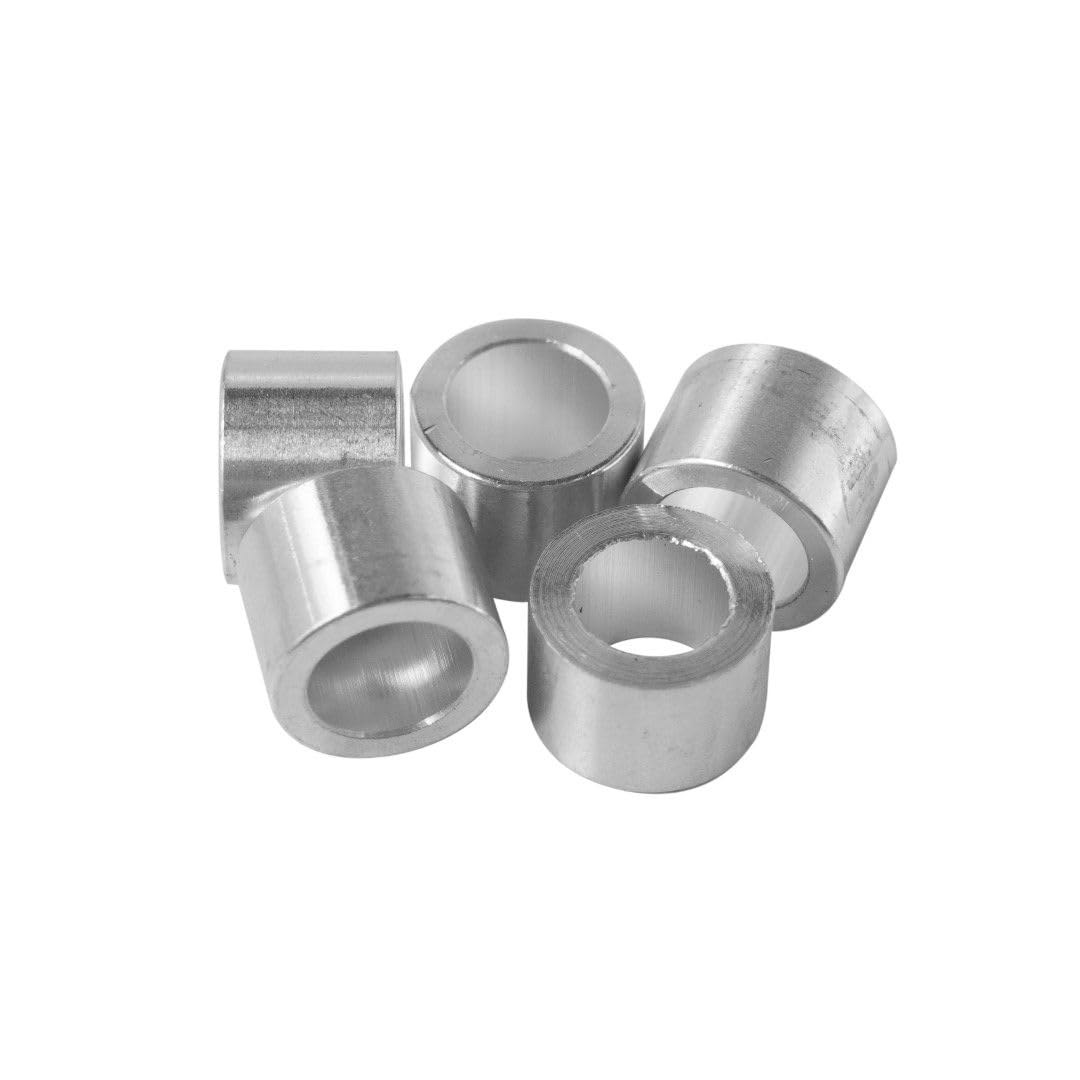 Aluminum Spacer 3/4" OD x 1/2" ID x Choose Your Length, Round Spacer Unthreaded Standoff Bushing Plain Finish, Fits Screws Bolts 1/2" or M12 by Metal Spacers Online (9/16" Length, 100 Pack)