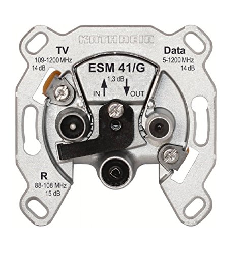 Kathrein ESM 41/G TV (Coaxial) Silver Outlet Box Register