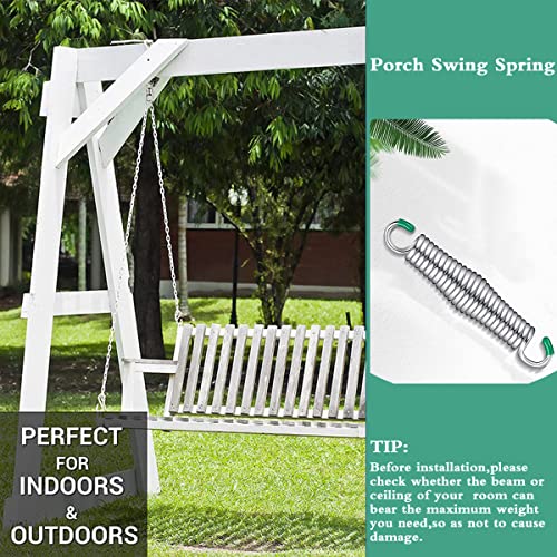 2PCS Hammock Chair Spring, Premium Porch Swing Springs Hold Up To 1300lbs, Heavy