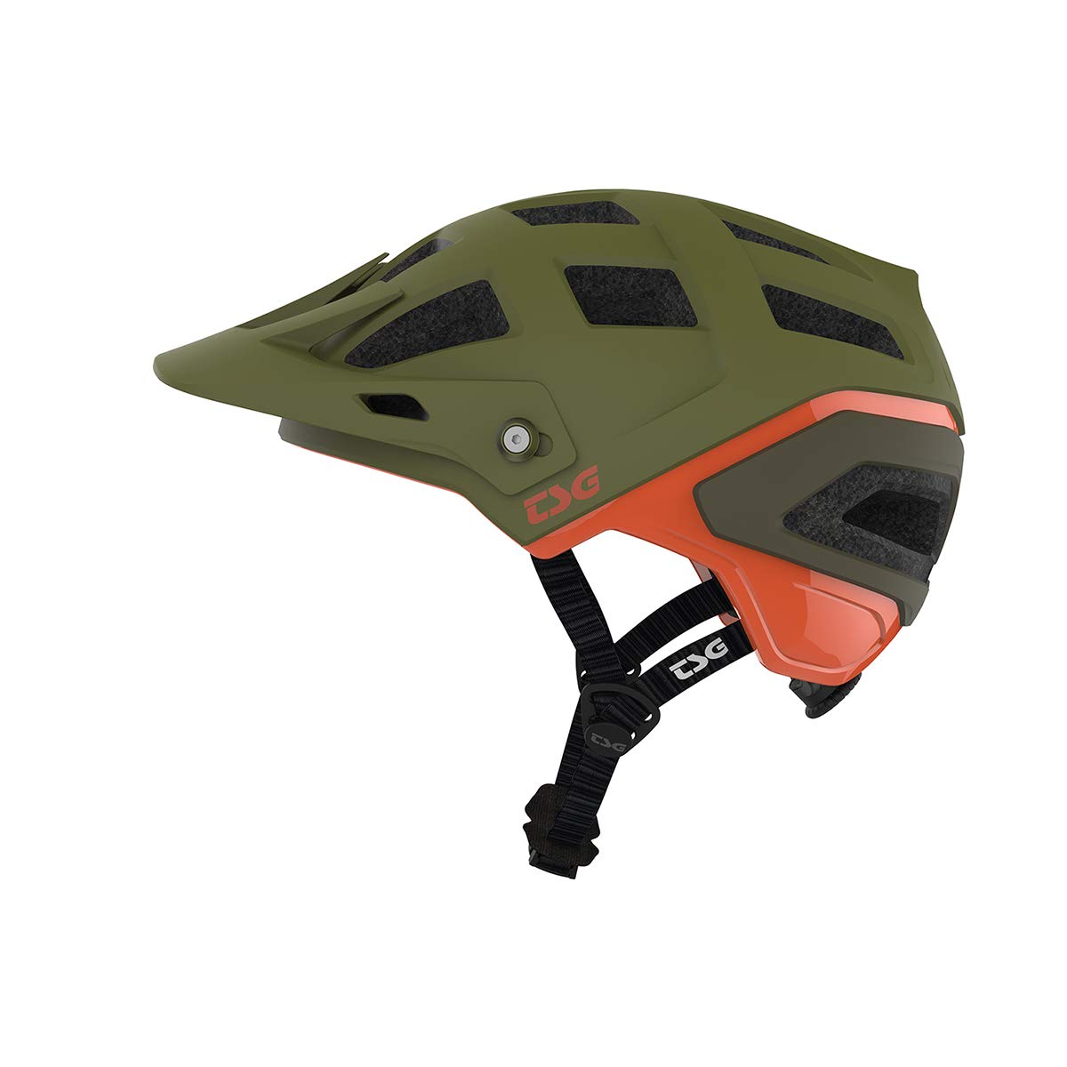 TSG Scope Graphic Design Casque VTT/Cycle Army Moss-Orange