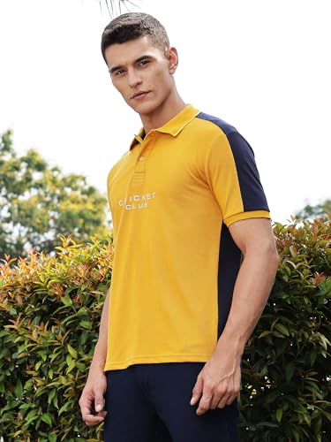 Image of Thomas Scott Men's | Typography | Polo Collar | Regular Fit | Cotton Blend | Knitted | Casual Tshirt