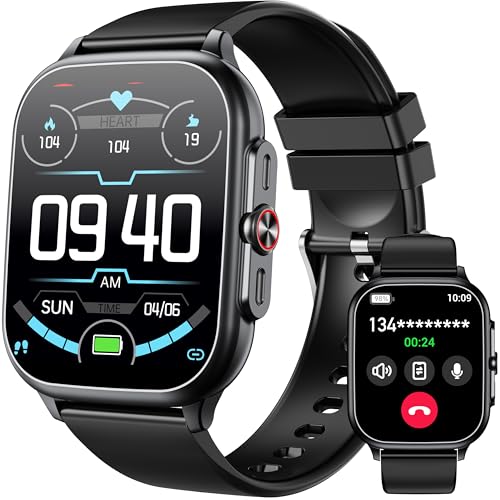 OUKITEL Smartwatch für Herren und Damen, mit Bluetooth-Anruf, 1,91 Zoll (3,91 cm)...