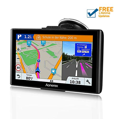 GPS Navigation for Car,Aonerex 2020 Latest Map 6 inch with Sunshade GPS Navigation