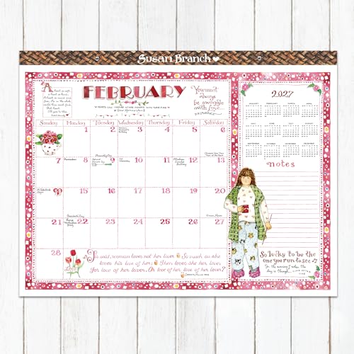 Image of TF Publishing 2027 Susan Branch Large Desk Pad Calendar - 22 x 17 inches