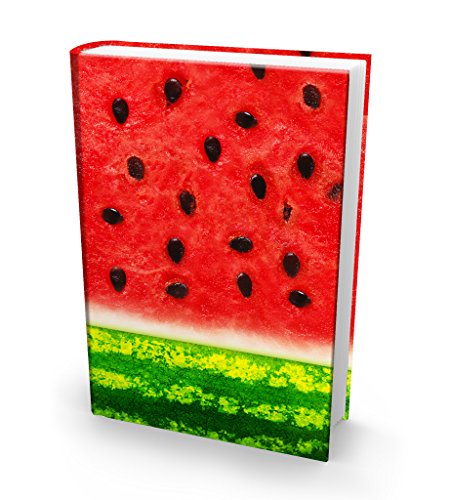 Book Sox Stretchable Book Cover: Jumbo Watermelon Print. Fits...
