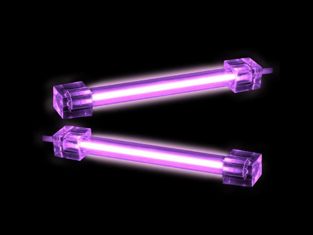 Logisys4" Dual Cold Cathode Light Kit, 3.0mm Tube Diameter, 5.0mAv Current Draw, UV