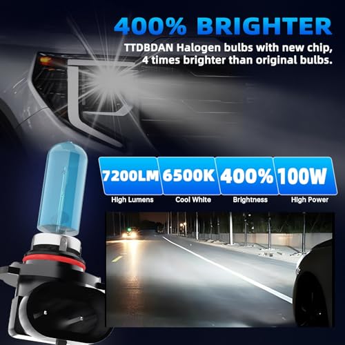 Image of Halogen Headlights Fit for Kia Optima 2016-2020 Headlight Bulbs,9005 /HB3 /H10 High Beams+ 9005 /HB3 /H10 Low Beams+ 9006 Fog Lights Bright Front Lights,Plug And Play,Pack of 6