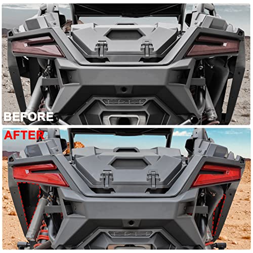 Image of SAUTVS Steel Rear Wheel Well Block Offs for RZR PRO R 2022 2023 2024, Combined Black Inner Splash Fender Guard Rear Mudguard Frame Guard for Polaris RZR PRO R 2022 2023 2024 Accessories (2PCS)