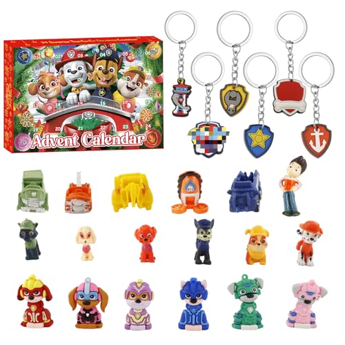 Weihnachts Adventskalender Kinder 2025,Advent Calendar Enthält 24 Figurens,Weihnachtskalender Countdown Kinder, 24 Gitter für Weihnachtsgeschenke für Jungen und Mädchen,Spielzeug-Überraschungen