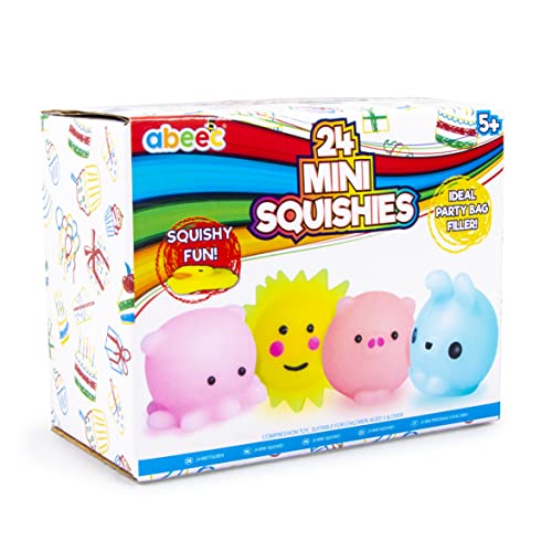 abeec Mini Squishes, Party Bag Fillers for Kids, Squeeze Toys, Squishy Fidget Toys, Stress Toys For Kids, Contains Pandas - Image 2