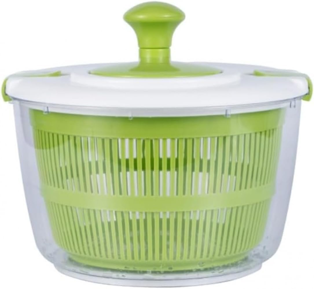 AOBOPO家庭用大型丸型電動野菜脱水機 サラダスピナー兼水切り機 スピンドライヤー機能 食洗機対応野菜水切りバスケット 大容量野菜