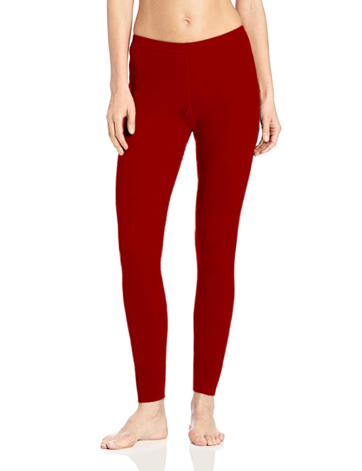 lili Woolen Blend Winter Warmer Ankle Length Leggings for Women (S, Maroon)-picture-2