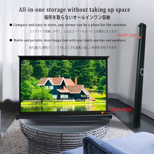 Pantalla Manual Portátil para Proyección de Piso 40" miniatura 3