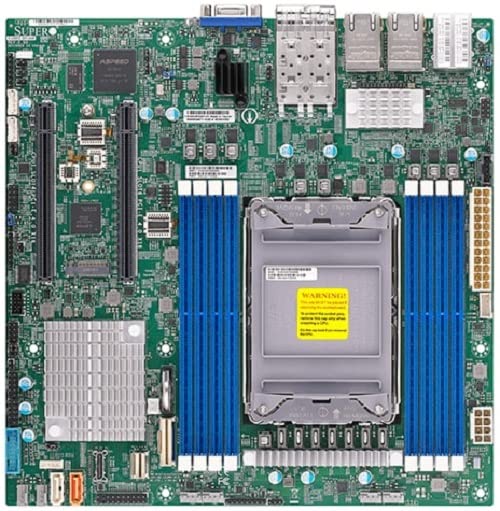 Image of SUPERMICRO MBD-X12SPZ-SPLN6F-B Micro-ATX Server Motherboard LGA-4189 C621A