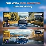 Dash Cam Front and Rear, 2.5K Dual Dash Camera for Cars, 2560P Mini Car Camera, 2 inch IPS Screen, 32GB Card Included, WDR Night Vision, 24 Hours Parking Monitor, G-Sensor, Support 256 GB Max - Image 3