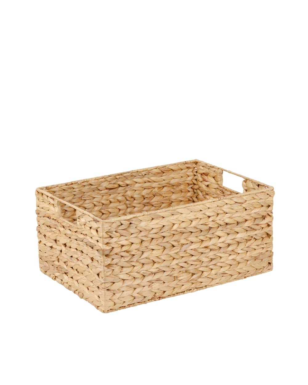 Homesmiths Natural Water Hyacinth Small Storage Bins 33.6 x 23 x 15 cm