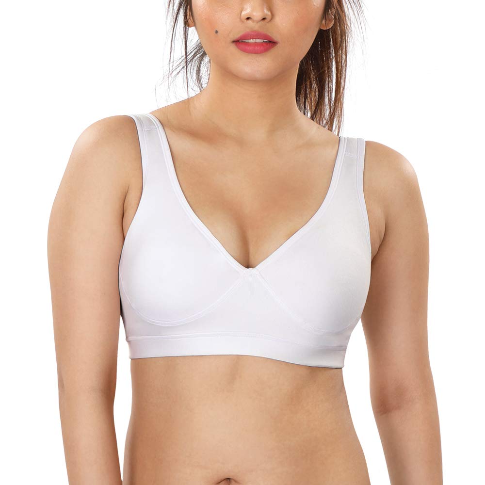 dermawear Women's Cotton Blend Non Padded Non-Wired Sports Bra-picture-15