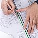 Mr. Pen Architectural 12 Inch Engineer & Drafting Ruler Set - Imperial & Metric Scale for Blueprints & Contractor Use