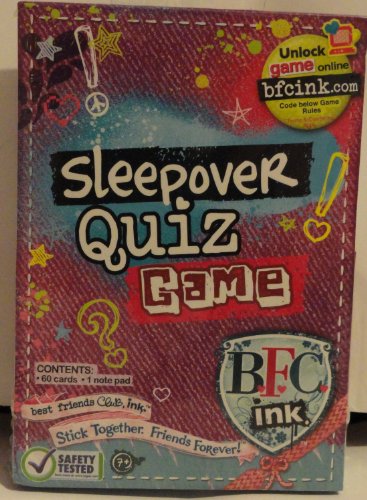 BFC Ink Sleepover Quiz Game